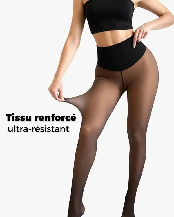 Warmea® – Le collant polaire pour femme effet transparent BESHAP