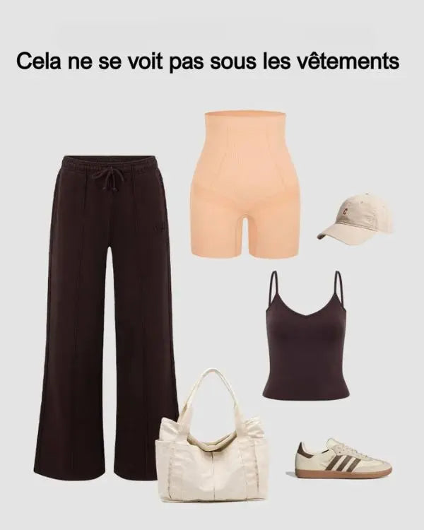 ShapeFit® – Shorty Gainant Taille Mi-Haute à Effet Ventouse Amincissant BESHAP