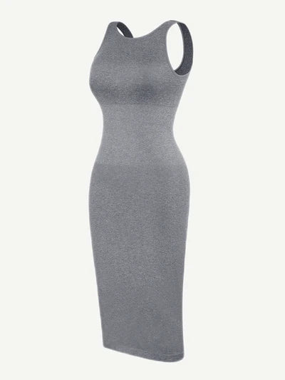 Allure® – Robe Sculptante à Manches Courtes, Effet Seconde Peau