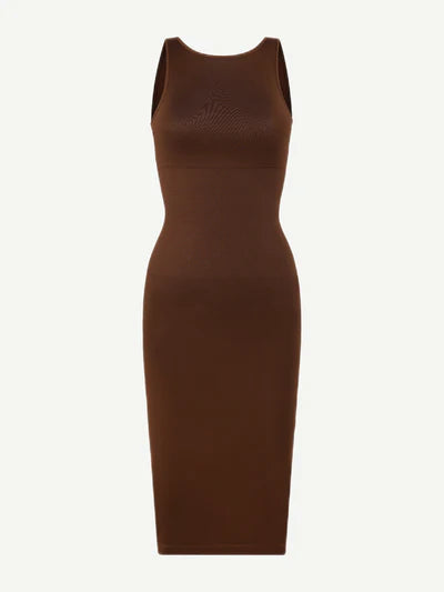 Allure® – Robe Sculptante à Manches Courtes, Effet Seconde Peau