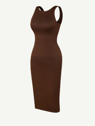 Allure® – Robe Sculptante à Manches Courtes, Effet Seconde Peau
