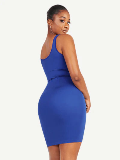 Rovena® –Robe Gainante Col Carré Sans Couture