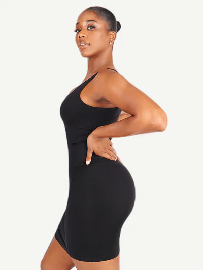 Rovena® –Robe Gainante Col Carré Sans Couture