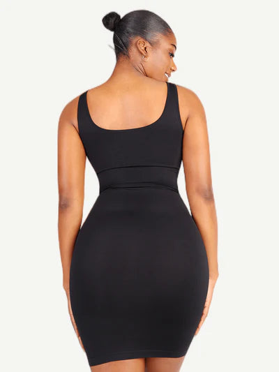 Rovena® –Robe Gainante Col Carré Sans Couture