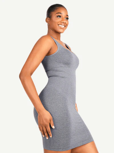 Rovena® –Robe Gainante Col Carré Sans Couture