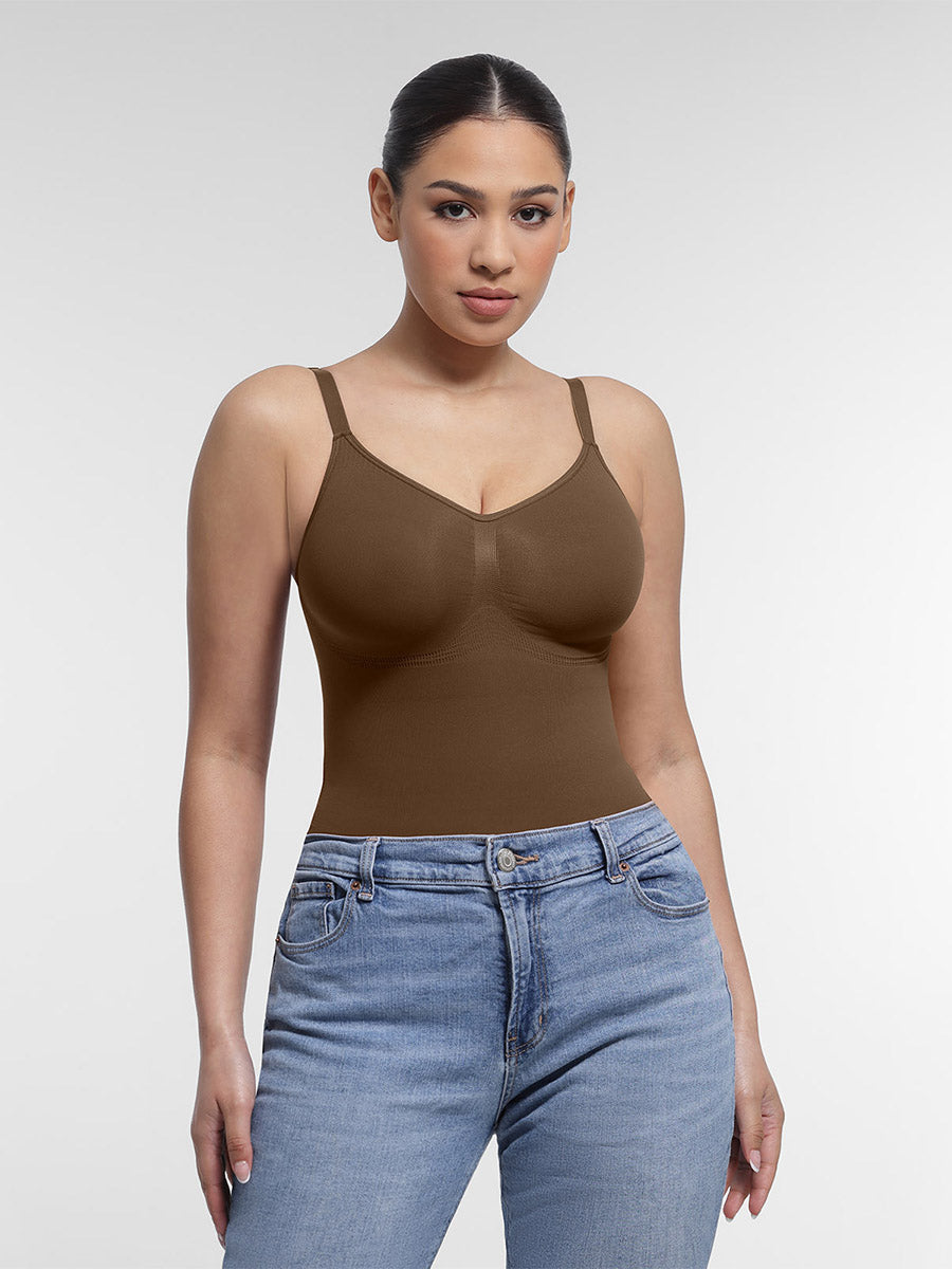 Névia® – Nahtloser Bodysuit mit Bruststütze | Geformte Taille