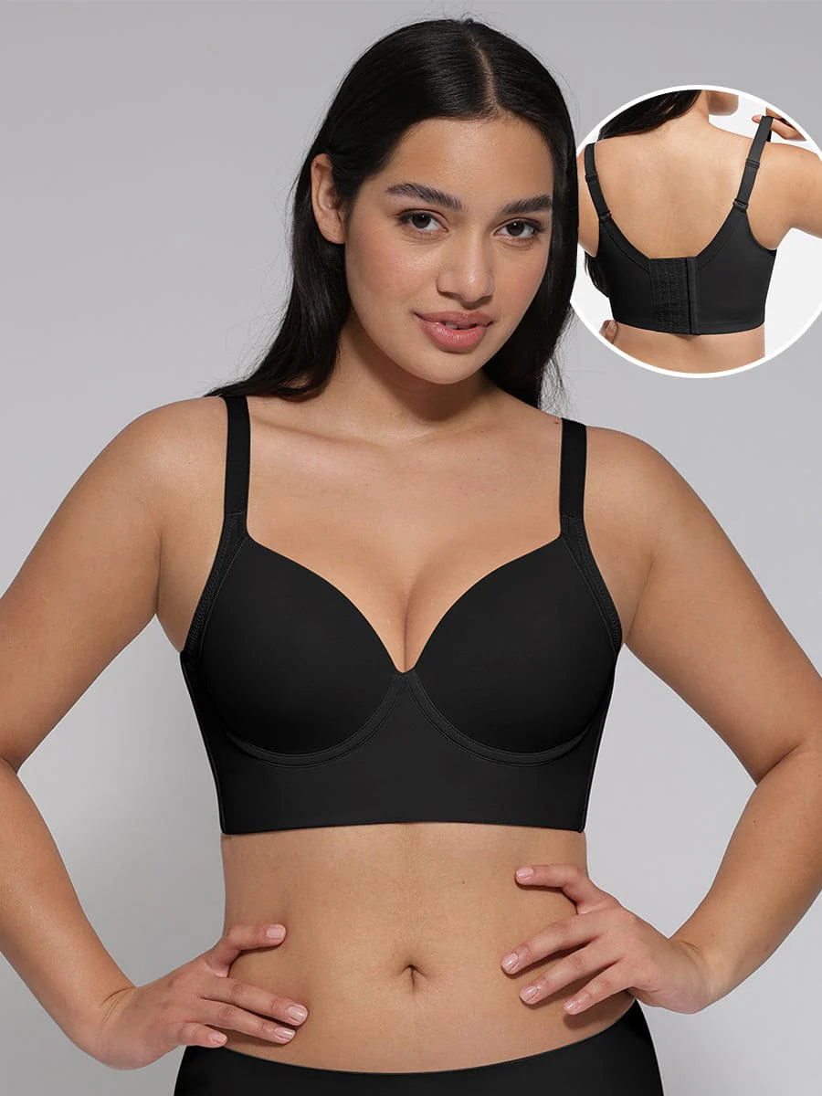 Formexa® – Soutien-gorge push-up avec dos couvrant et sculptant couleur Noir