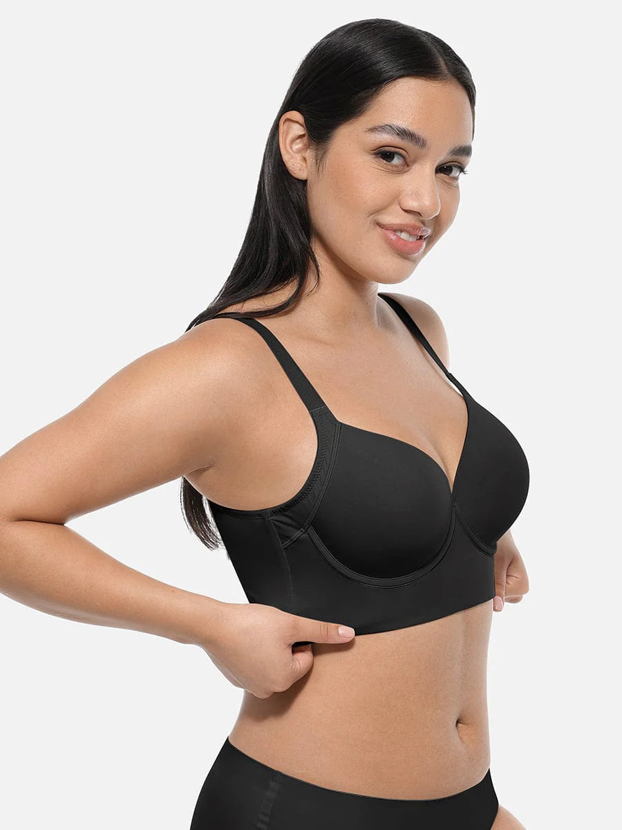 Formexa® – Soutien-gorge push-up avec dos couvrant et sculptant couleur Noir