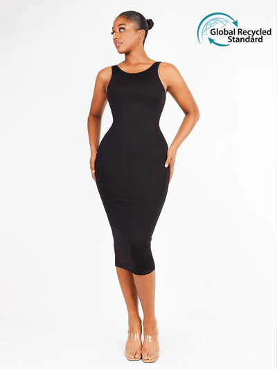 Allure® – Robe Sculptante à Manches Courtes, Effet Seconde Peau