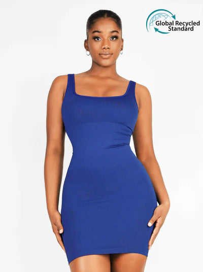 Rovena® –Robe Gainante Col Carré Sans Couture