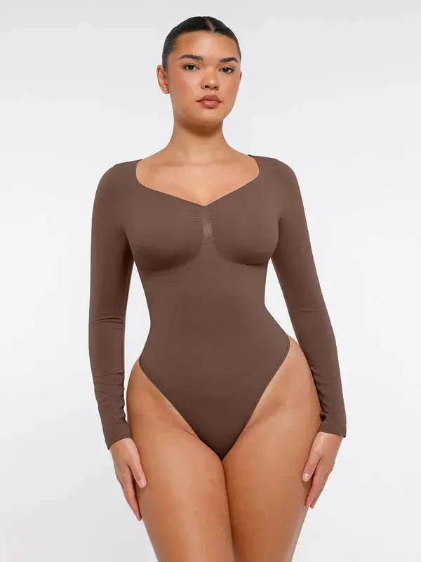 Velmora® – Body gainant sculptant sans couture manches longues BESHAP