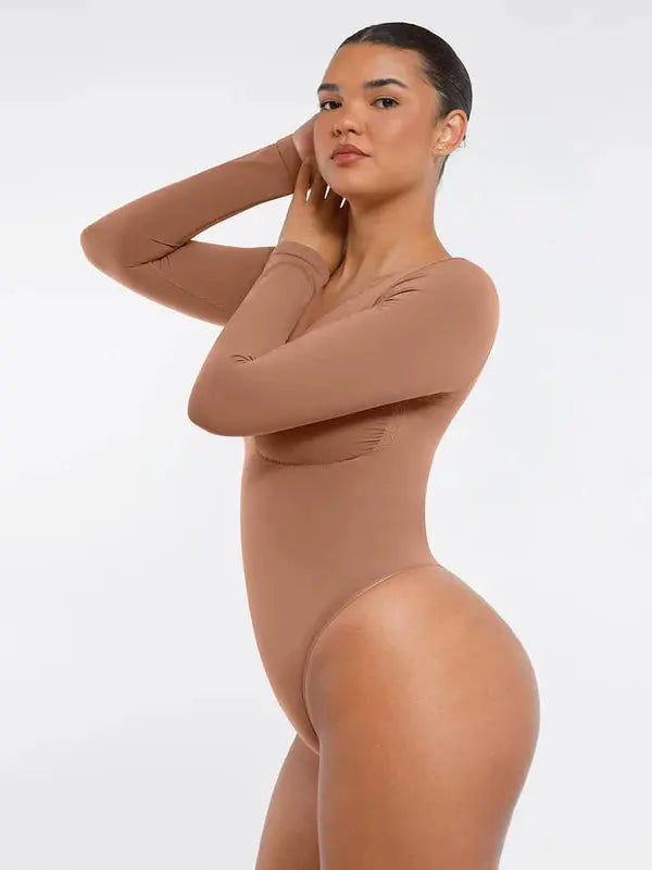 Velmora® – Body gainant sculptant sans couture manches longues BESHAP