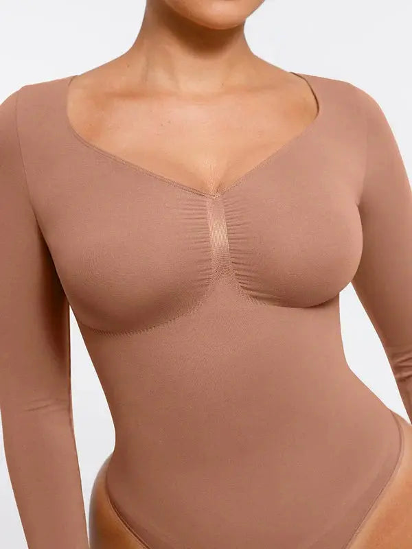 Velmora® – Body gainant sculptant sans couture manches longues BESHAP