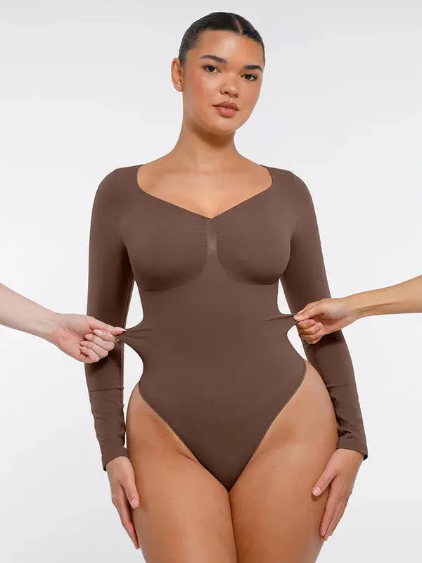 Velmora® – Body gainant sculptant sans couture manches longues BESHAP