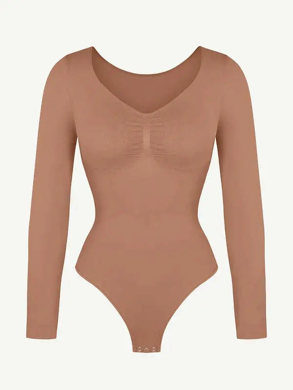 Velmora® – Body gainant sculptant sans couture manches longues BESHAP
