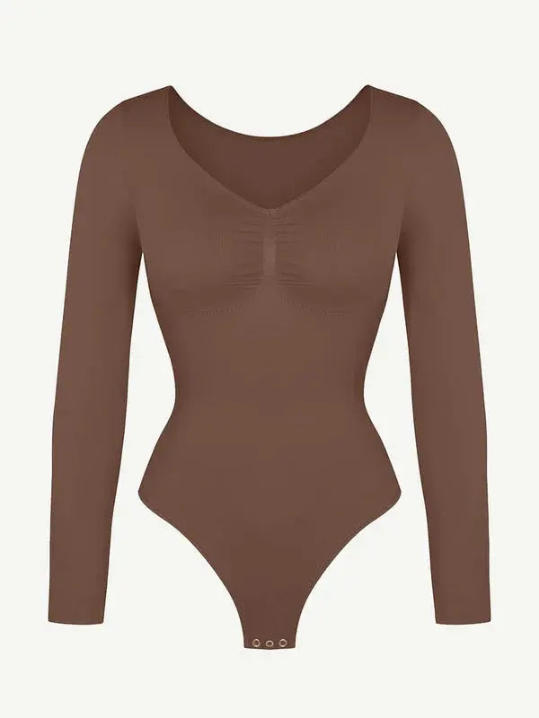 Velmora® – Body gainant sculptant sans couture manches longues BESHAP