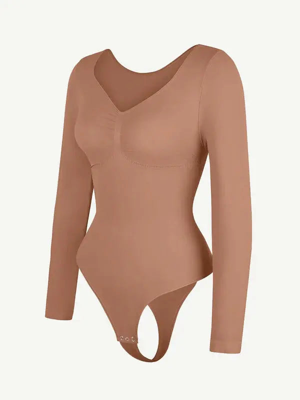 Velmora® – Body gainant sculptant sans couture manches longues BESHAP