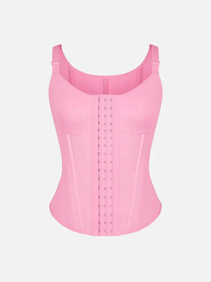 Serantexa® – Gilet Serrant 7 Baleines Acier avec Support Poitrine et Fermeture Triple BESHAP