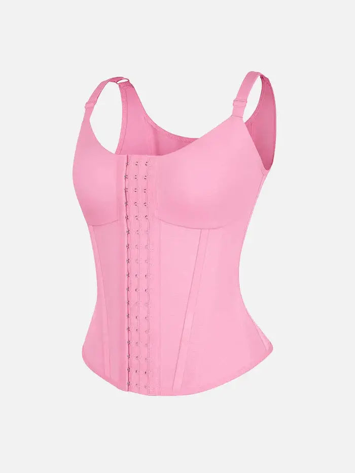Serantexa® – Gilet Serrant 7 Baleines Acier avec Support Poitrine et Fermeture Triple BESHAP