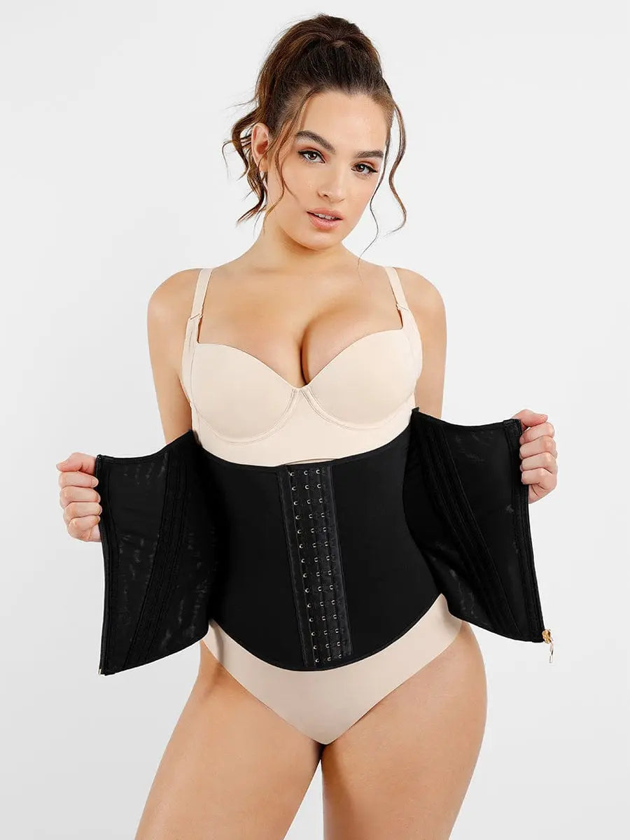 Wholesale Hourglass Figure Shaping Waist Trainer with 15 Built-in Steel Bone