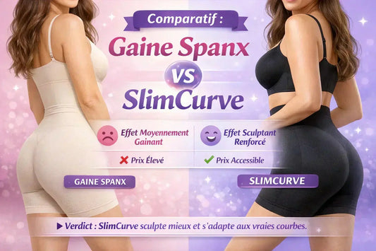 Gaine SlimCurve Beshap noire taille haute offrant effet ventre plat, compression renforcée et silhouette affinée