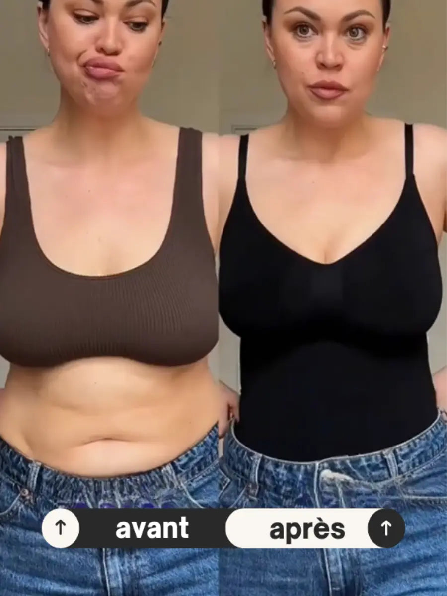 Névia® – Bodysuit Sans Couture avec Maintien Poitrine | Taille Sculptée Waistdear