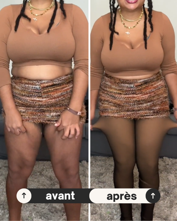 Warmea® – Le collant polaire pour femme effet transparent