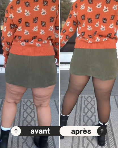 Warmea® – Le collant polaire pour femme effet transparent