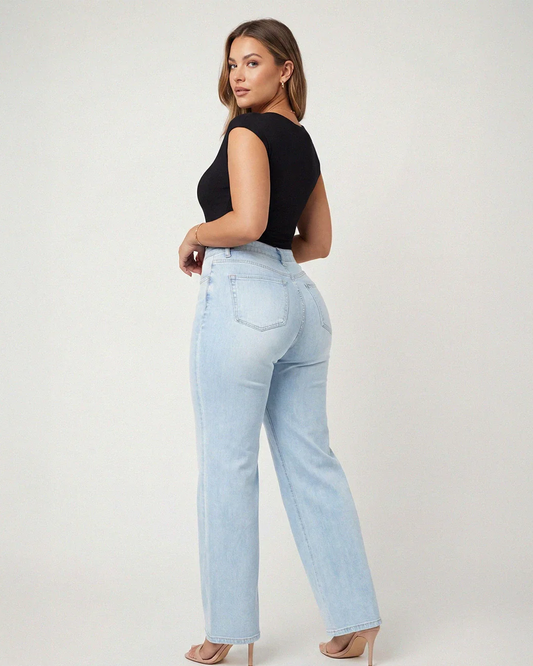 Galbina – Jean large galbant effet push-up