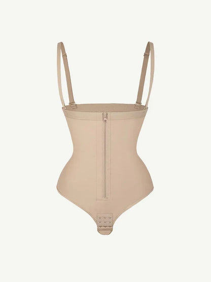 Svelta® – Body Gainant Taille Haute avec Bretelles, Culotte String Sculptante Plus Size