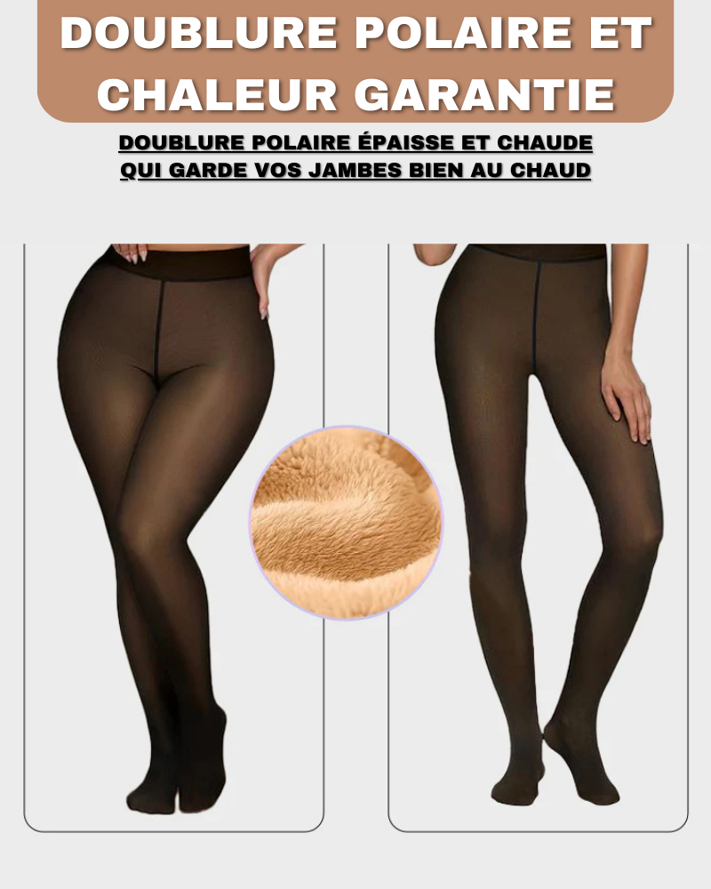 Thermia® – Le collant polaire pour femme effet transparent