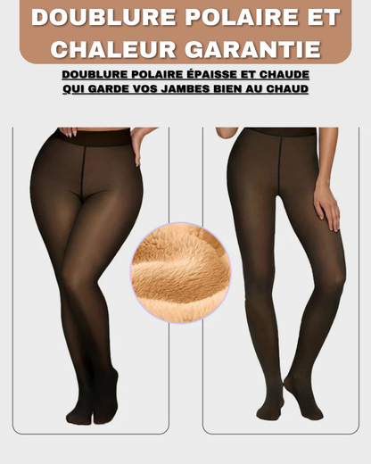 Thermia® – Le collant polaire pour femme effet transparent