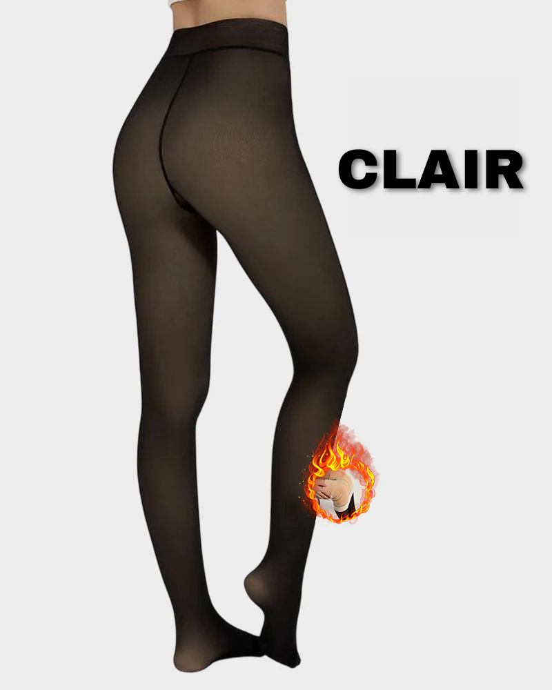 Thermia® – Le collant polaire pour femme effet transparent