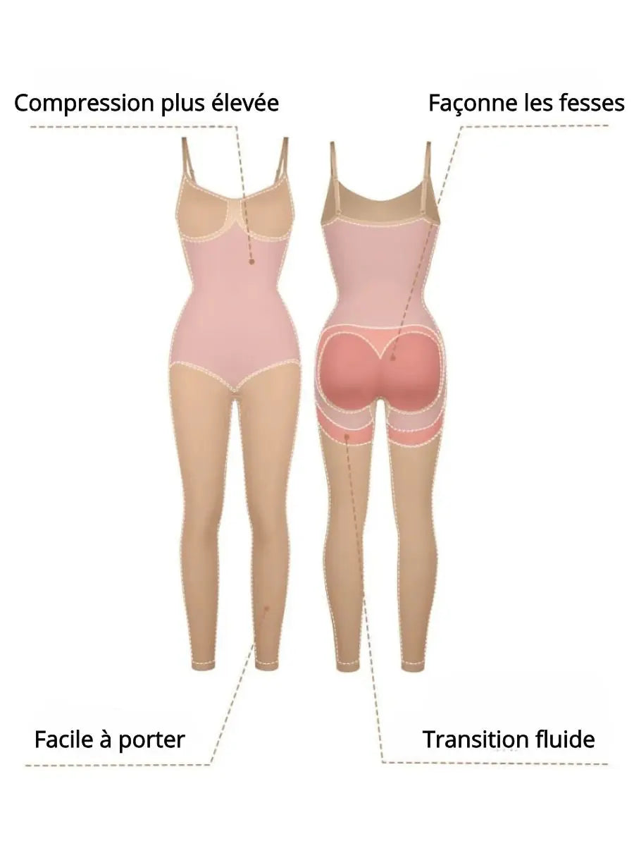 Opela® – Body Gainant Full Length, Confort Invisible et Silhouette Redessinee BESHAP