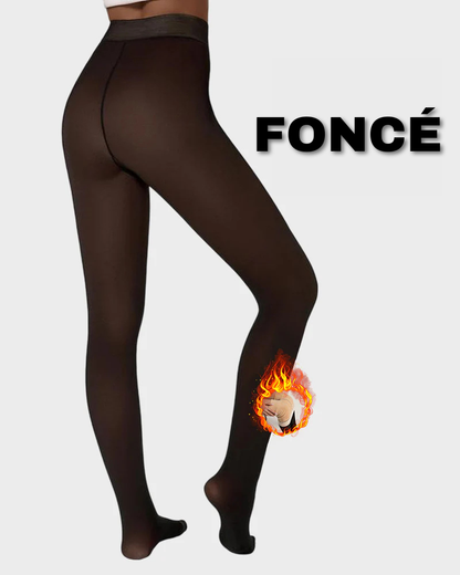 Thermia® – Le collant polaire pour femme effet transparent