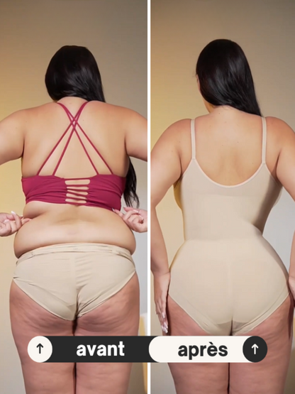 Névia® – Bodysuit Sans Couture avec Maintien Poitrine | Taille Sculptée