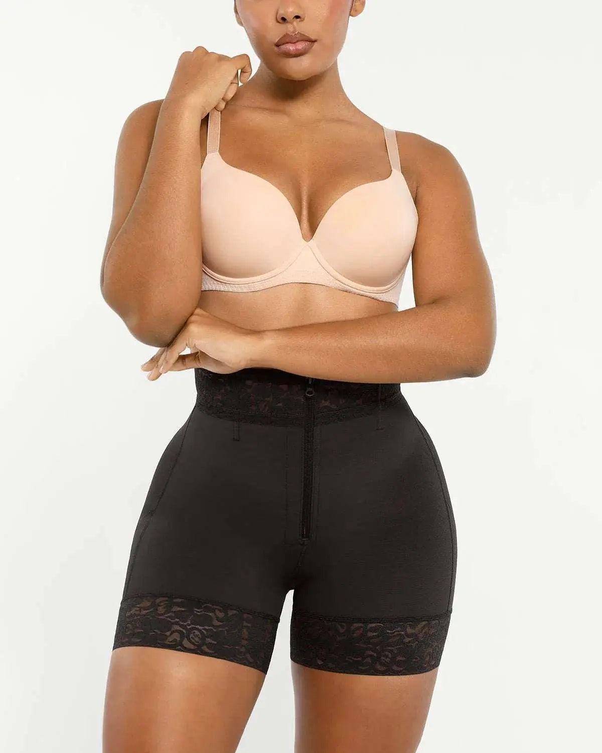 AirSlim® Mid-Rise Steel Boned Butt-Lifting Shorts - Beshap 