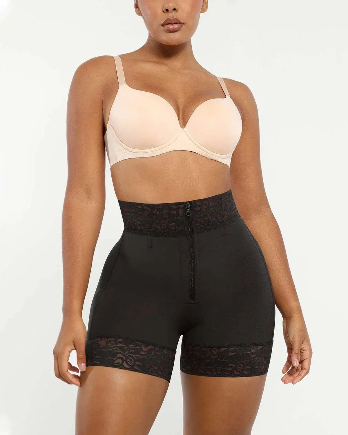 AirSlim® Mid-Rise Steel Boned Butt-Lifting Shorts - Beshap 