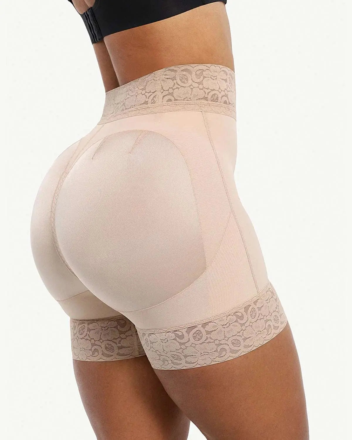 AirSlim® Mid-Rise Steel Boned Butt-Lifting Shorts - Beshap 