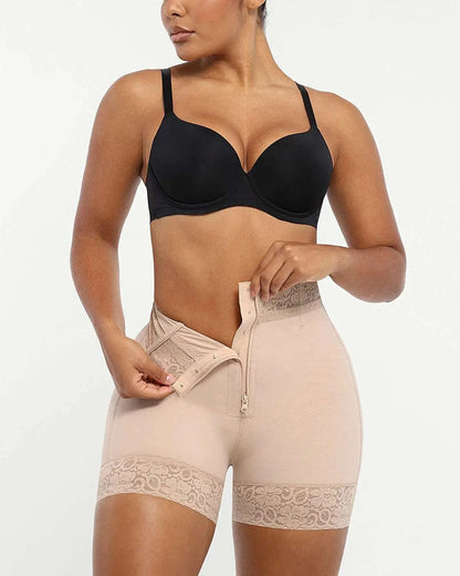 AirSlim® Mid-Rise Steel Boned Butt-Lifting Shorts - Beshap 