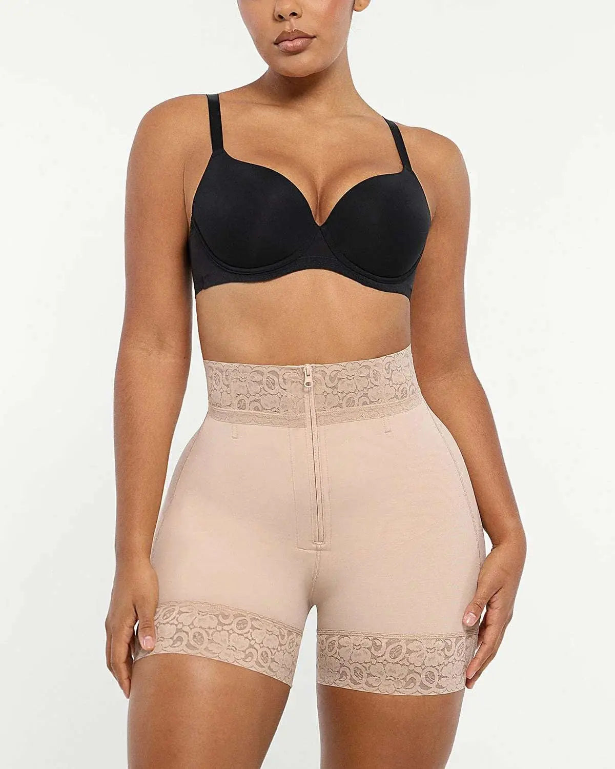 AirSlim® Mid-Rise Steel Boned Butt-Lifting Shorts - Beshap 
