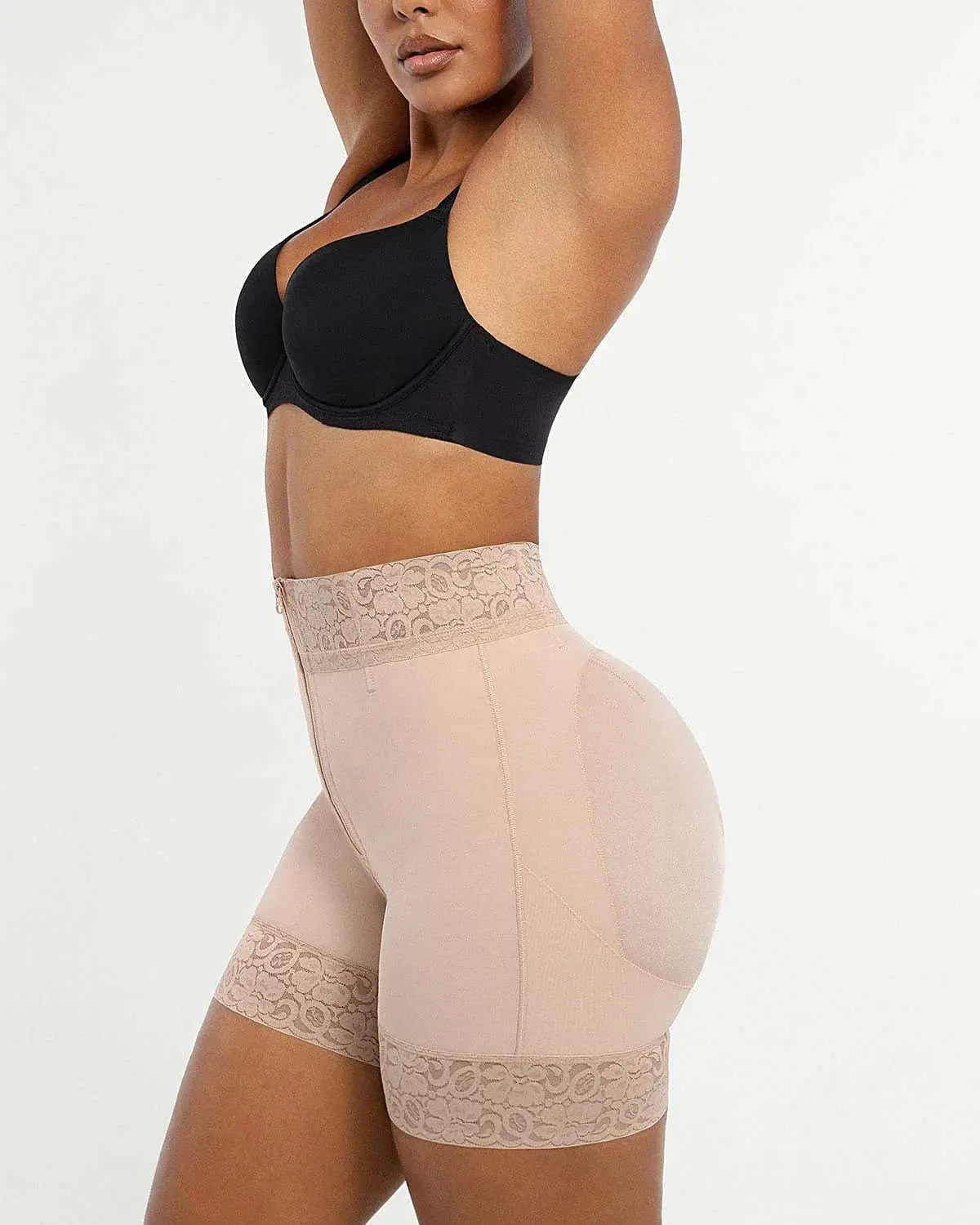 AirSlim® Mid-Rise Steel Boned Butt-Lifting Shorts - Beshap 