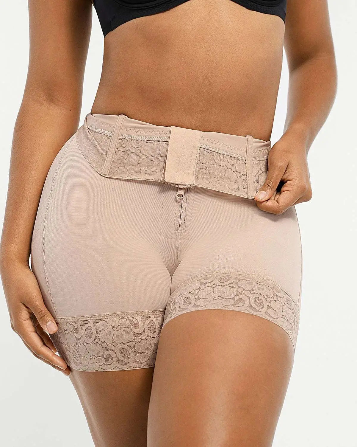 AirSlim® Mid-Rise Steel Boned Butt-Lifting Shorts - Beshap 