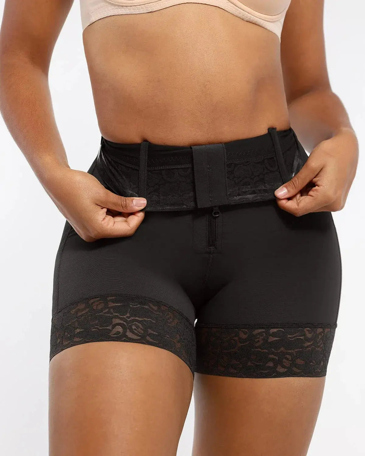 AirSlim® Mid-Rise Steel Boned Butt-Lifting Shorts - Beshap 