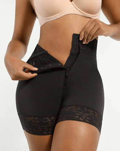 AirSlim® Mid-Rise Steel Boned Butt-Lifting Shorts - Beshap 