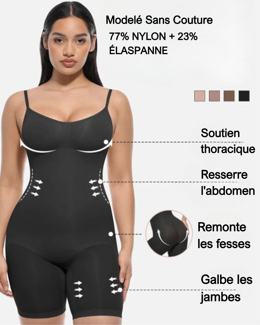 Elvara® – Body gainant ventre plat avec effet push-up fessier