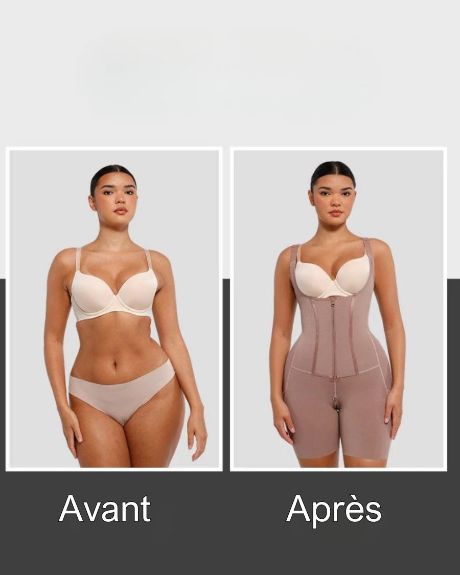 EleganceFit® – Gaine Taille & Ventre avec Maintien Poitrine