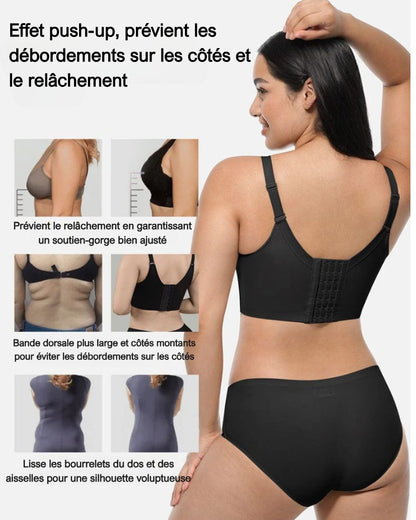 Formexa® – Soutien-gorge push-up avec dos couvrant et sculptant couleur Noir