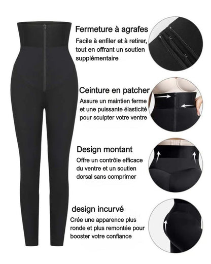 Eleforta® –Legging gainant sculptant taille haute
