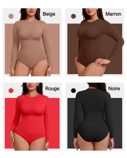 Crostyna® –Body gainant sans couture à manches longues